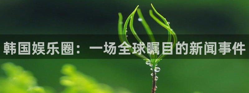 6690必发集团app：韩国娱乐圈：一场全球瞩目的新闻事件