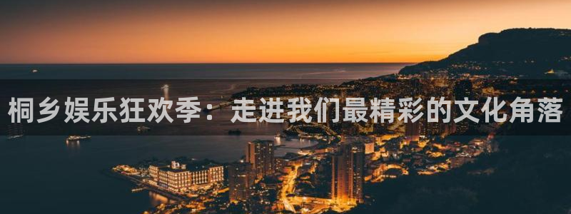 6690必发集团：桐乡娱乐狂欢季：走进我们最精彩的文化角落